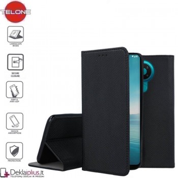 Telone smart magnet serijos atverčiamas dėklas - juodas (Nokia 3.4) Telone smart magnet serijos atverčiamas dėklas - juodas (Nokia 3.4)